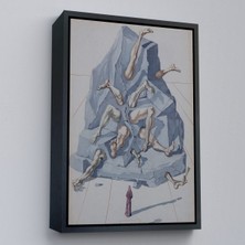 Oxyteez Ahşap Çerçeveli Salvador Dali - Ilahi Komedya TABLOSU-7401