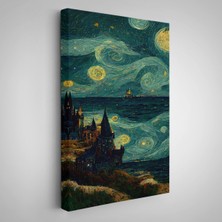 Oxyteez Vincent Van Gogh Tarzı Dalgalı Deniz TABLOSU-7689