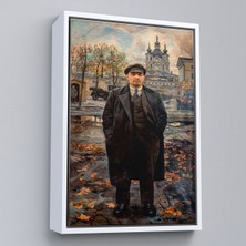 Oxyteez Ahşap Çerçeveli Sovyet Lideri Vladimir Lenin TABLO-7973