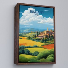 Oxyteez Ahşap Çerçeveli Toskana Italya Tablosu - TUSCANY-7764