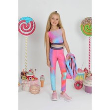 Star Pearl Kids Kız Çocuk Pastel Gym Atlet & Tayt Takım