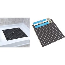 Storemax Homi Duşakabin Içi Kaydırmaz Gri Damlalı 27X31X0,8CM