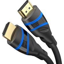Storemax – 10K & 8k HDMI Kablosu, HDMI 2.1 B – 1,5m, 0,5-5m Arası Mevcut – Sertifikalı, Almanya’da Geliştirilmiş (Ultra Yüksek Hız Kablosu Pc, Ps5, Xbox, Monitör ve Tv Için – Siyah-Mavi)