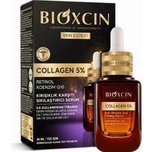 Storemax Bioxcin Collagen Serum 5% – Kırışıklık Karşıtı ve Sıkılaştırıcı Yüz Serumu – Retinol, Koenzim Q10 ve Lipozom Teknolojili – 30 ml