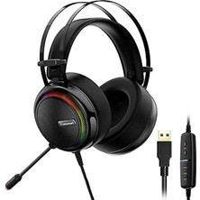 Storemax Glary 7.1 Mikrofonlu Rgb Oyuncu Kulaklığı, Siyah