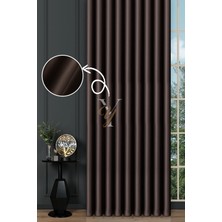 Yunilla Blackout Fon Perde V-2011 Koyu Kahve