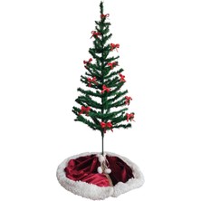 Moda Nur 12 Adet Kırmızı, Yılbaşı Çam Ağacı Fiyonk Kurdele. Yeni Yıl Noel Parti Dekorasyon Süsleri