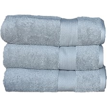 erteks banyo havlusu 3 adet  açık gri  70 x 140  yumuşak dokulu lux