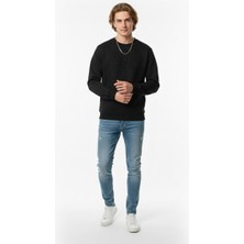 Ribana Classic Unısex Bisiklet Yaka Regular Baskılı Içi Pamuklu Sewatshirt