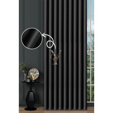 Yunilla Blackout Fon Perde V-2025 Koyu Füme