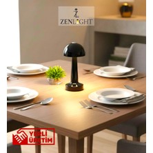 Zen Light Mantar Masa Lambası Siyah