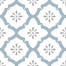 Storemax FP2943 Alfama Peel & Stick Yer, Çok Renkli, Mavi