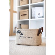 Storemax Bee Jüt Dolap Içi Çamaşır Çocuk Odası Oyuncak Düzenleyici Katlanır Saklama Sepeti Organizer 24X17X15