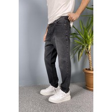 Alışveriş Sokağı Taşlanmış Jean - Kot Pantolon Antrasit