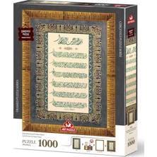 Storemax Puzzle Ayet-El Kürsi ve Nazar Duası 1000 Parça Çerçeveli Puzzle