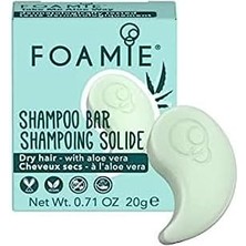 Storemax Foamie Kuru Saçlar Için Sağlam Şampuan, Aloe Vera ve Badem Yağı, Seyahat FORMATINDA,%100 Vegan, Plastik ve Sülfat Içermez, 20 G