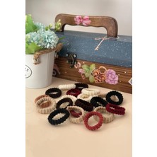 Storemax Okavango Kadın Kahverengi Ultra Esnek Tırtıklı 20 Li Havlu Lastik Toka Seti, Lastik Toka Seti, Toka Organizer, Toka, Kız Çocuk Toka, Toka Organizer