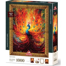 Storemax Puzzle Efsanevi Tavuskuşu 1000 Parça Çerçeveli Puzzle