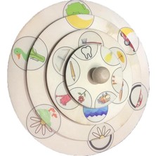 Storemax Güneş Bütünleştirme ve Ilişkilendirme Çarkı, Eğitici ve Zekâ Geliştirici Ahşap Oyuncak, Duygusal Zekâ ve Analitik Zekâ Desteği Bir Arada, Bilişsel Gelişim ve Görsel Hafıza Gelişimi.