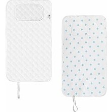 Storemax Baby'ness Çanta Boy Bebek Alt Açma Pedi, Sıvı Geçirmez, Leke Tutmaz, Puantiyeli, Mavi, 40X70CM