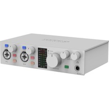 Storemax Professional E2X2 Otg | Yüksek Kalite Usb-C Ses Kartı: 2-Giriş/2-Çıkış 24BIT/192KHZ, 8...600OHM Arası Kulaklıklara Kadar Kullanılabilir. (Pc/mac/ios/ )