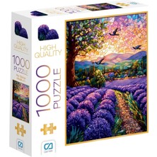 Storemax Games Mor Bahçe 1000 Parça 2,2mm Kalınlık 48X68CM Profesyonel Hobi Puzzle Yapboz Serisi