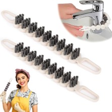 Storemax 2'li 360° Bükülebilir Aralık Temizleme Fırçası – 26,5 cm Esnek Saplı Kavisli Yüzey Temizleyici, Askı Delikli Çok Amaçlı Mutfak Lavabo Temizlik Fırçası