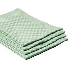 Storemax 4'lü Yeşil Renkli Dama Desenli Mutfak Peçetesi Kurulama Bezi Mutfak Havlusu 40X60 cm