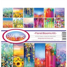 Storemax Floral Blooms Karalama Defteri Kiti Kağıt El Sanatları