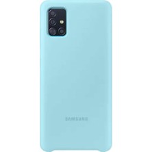 Storemax EF-PA515TLEGWW A51 Silikon Cep Telefonu Kılıfı, Mavi