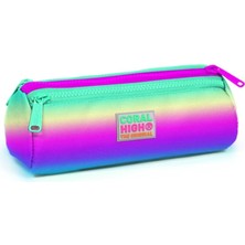 Storemax Pembe-Yeşil-Mor Üç Bölmeli Çantası -Kız Çocuk