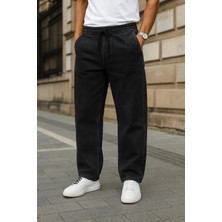 Comstar Erkek Günlük Premium Comfort Siyah Baggy Pantolon