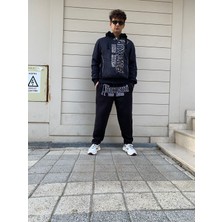 Boxeur Des Rues Dark Grey Full Zip Hoodie With Logo Silver