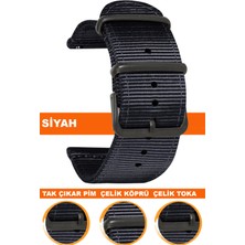  18mm-20mm-22mm-24mm saatlerle uyumlu premıum nato kumaş tekstil saat kordonu kayışı f39cldb-b