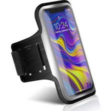 Storemax ile Uyumlu 6,9" Inç E Kadar Uyumlu Anahtar Koyma Bölmeli Spor Koşu Yürüyüş Için Kol Bandı Siyah