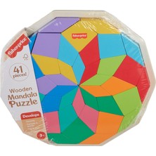 Storemax Ahşap Mandala Yapboz Yürüme Çağındaki Çocuklar Için 40 Ahşap Parçadan Oluşan Geometrik Mandala Yapboz Blokları HXT94