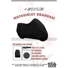 Dock Siyah Yuki QM250T Maximum Motosiklet Brandası(4 Mevsim)