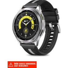 Nezih Case Samsung Galaxy Watch 46MM / Galaxy Watch 3 45MM / Gear S3 Dikişli Lansman Kordon 22MM