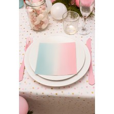 Dodomar  Peçete Cinsiyet Partisi Peçetesi Pembe Mavi Geçişli Lüks Cinsiyet Peçetesi 20LI 33*33