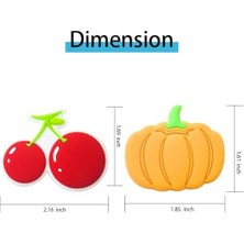 Storemax Buzdolabı Mıknatısları, 10 Adet Çocuklar Için Buzdolabı Mıknatıs Seti, Sevimli Meyve Karakterli Mıknatıslar, Ev ve Mutfak Dekorasyon Aksesuarları, Seyahat Hatırası