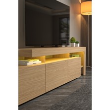 PlatinReyon Luma LED Işıklı Tv Ünitesi