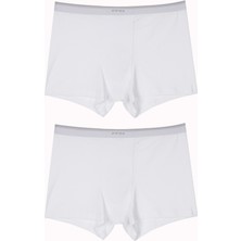 Eros Büyük Beden Likralı Toparlayıcı Doğal Pamuklu Azo Test Onaylı Compact 2li Erkek Boxer