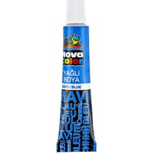 Kitabevimden Nova Color Yağlı Boya Tüp Mavi NC-129 (12 Tüp)