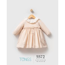 The Log İnvest Tongs Baby College Elbise 5572 Pudra