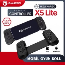 Gamesir X5 Lite: Hall Efektli Çok Fonksiyonlu Usb-C Mobil Oyun Kontrolcüsü (Android, iPhone 15/16, iPad Mini 7 Uyumlu)