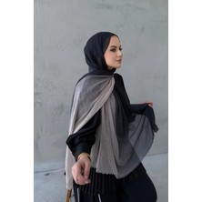 Alluring Degrade Konfor Şal Siyah&bej