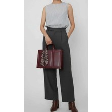 Fularlı Model Bordo Renk Kadın Çanta