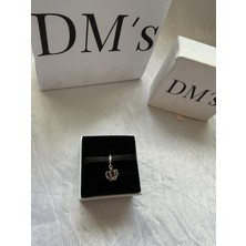 DMs Silver Zümrüt Renkli Top Gümüş Charm'ı