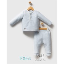 The Log İnvest Tongs Baby Classic Bear 2'li Takım 5602 Mavi