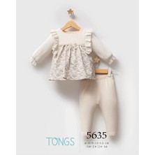 The Log İnvest Tongs Baby Little Honey 2'li Takım 5635 Ekru